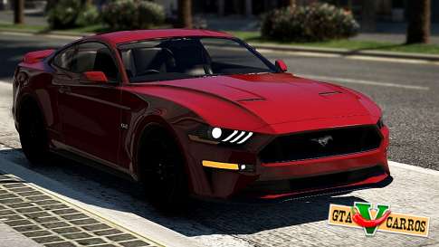 Ford Mustang GT 2018 for GTA 5 - front view
