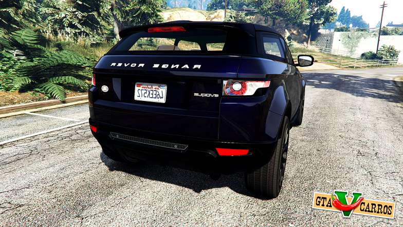 Range Rover Evoque v5.0 for GTA 5 back view