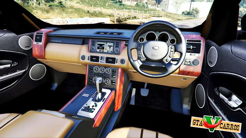 Range Rover Evoque v5.0 for GTA 5 steering wheel view