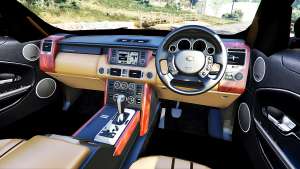 Range Rover Evoque v5.0 for GTA 5 steering wheel view