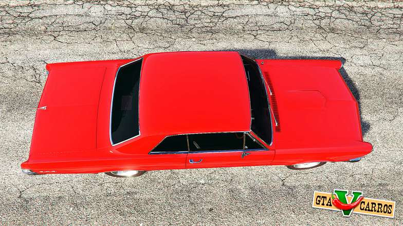Pontiac Tempest Le Mans GTO 1965 v1.1 for GTA 5 top view