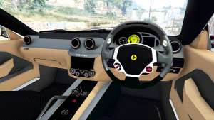 Ferrari 599 GTO for GTA 5 steering wheel view