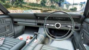 Ford Fairlane 500 1966 v1.1 for GTA 5 steering wheel view