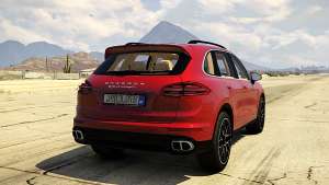 2016 Porsche Cayenne Turbo S GTS for GTA 5 back view