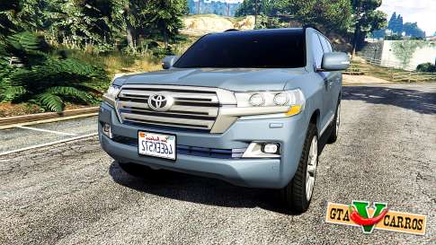 Toyota Land Cruiser 200 2016 v1.1 for GTA 5 front view