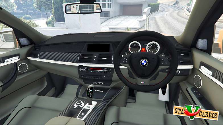 BMW X5 M (E70) 2013 v1.0 [add-on] for GTA 5 steering wheel view