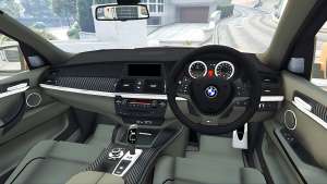 BMW X5 M (E70) 2013 v1.0 [add-on] for GTA 5 steering wheel view