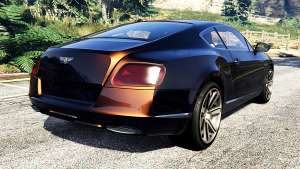 Bentley Continental GT 2012 [replace] for GTA 5 back view