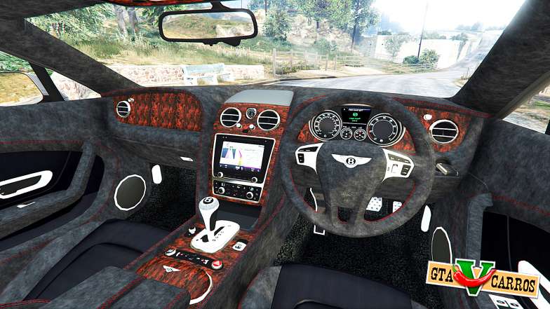 Bentley Continental GT 2012 [replace] for GTA 5 steering wheel view