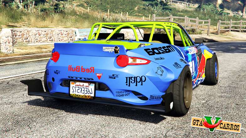 Mazda MX-5 (ND) RADBUL Mad Mike [replace] for GTA 5 back view