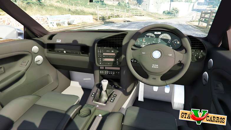 BMW 328i (E36) M-Sport [replace] for GTA 5 steering wheel view