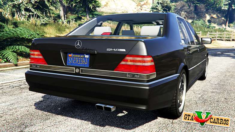 Mercedes-Benz W140 AMG [replace] for GTA 5 back view