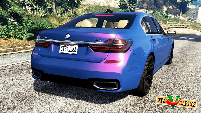 BMW 750i xDrive M Sport (G11) [add-on] for GTA 5 back view