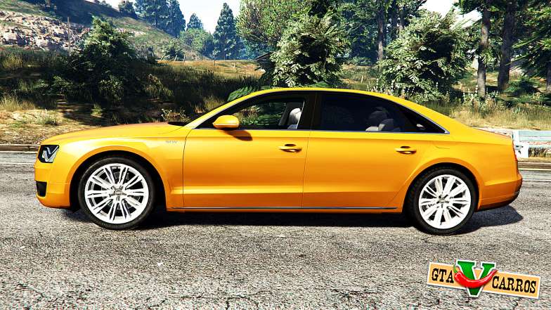 Audi A8 L (D4) 2013 [replace] for GTA 5 side view