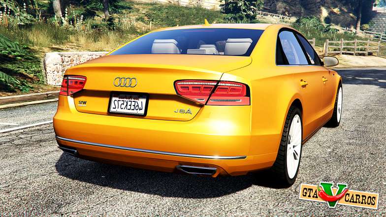 Audi A8 L (D4) 2013 [replace] for GTA 5 back view