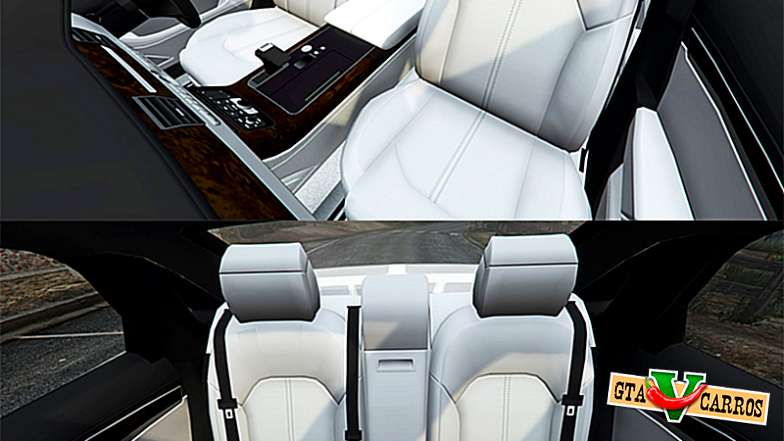 Audi A8 L (D4) 2013 [replace] for GTA 5 interior view