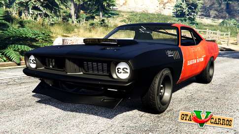 Plymouth Cuda BeckKustoms for GTA 5 front view