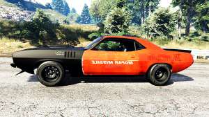 Plymouth Cuda BeckKustoms for GTA 5 side view