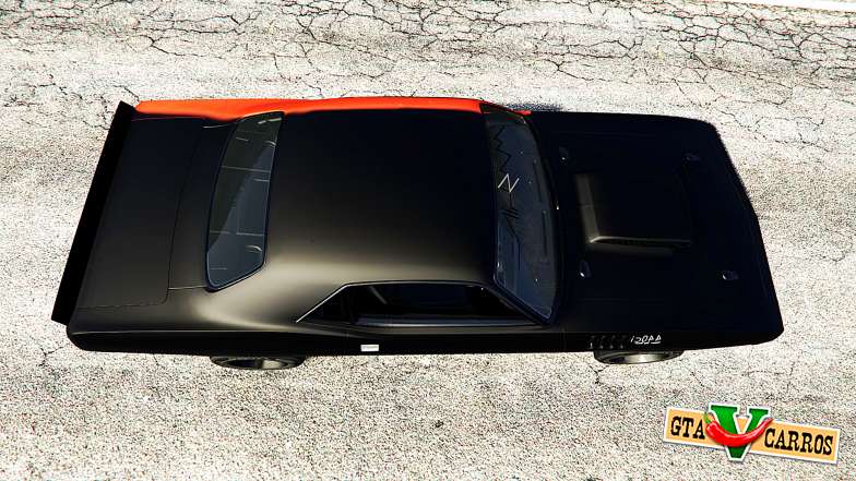 Plymouth Cuda BeckKustoms for GTA 5 top view