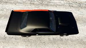 Plymouth Cuda BeckKustoms for GTA 5 top view