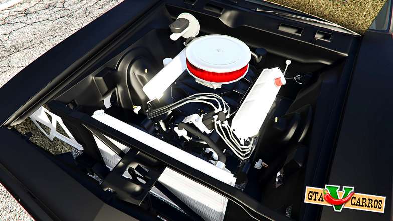 Plymouth Cuda BeckKustoms for GTA 5 engine view