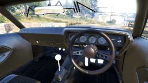 Plymouth Cuda BeckKustoms for GTA 5 steering wheel view