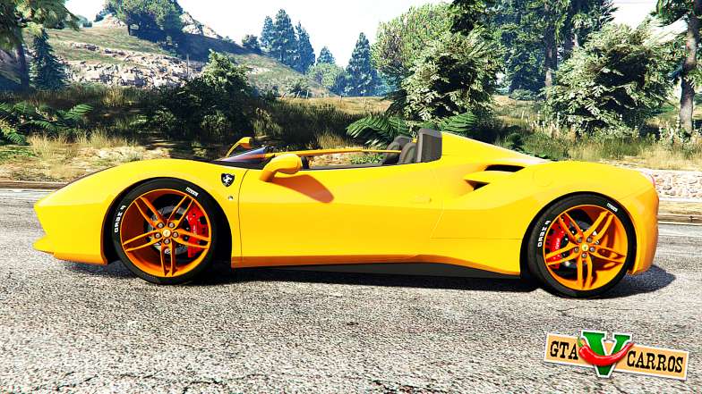 Ferrari 488 Speedster 2016 [replace] for GTA 5 side view