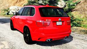 BMW X5 M (E70) 2013 v0.3 [replace] for GTA 5 back view