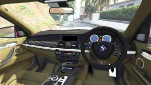 BMW X5 M (E70) 2013 v0.3 [replace] for GTA 5 steering wheel view