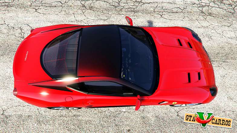 Ferrari 599 GTO [replace] for GTA 5 top view