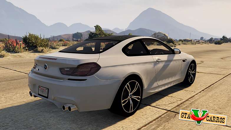 BMW M6 F13 Coupe 2013 for GTA 5 right back view