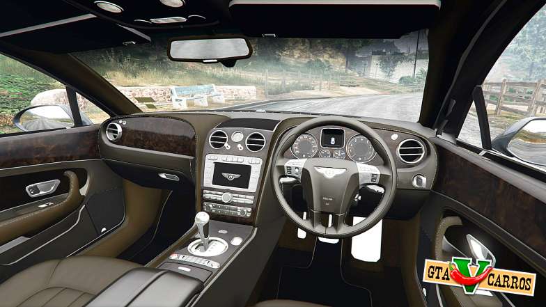 Bentley Flying Spur [add-on] for GTA 5 steering wheel view