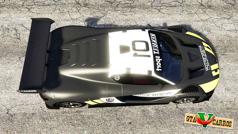 Renault Sport RS 01 2014 Police Interceptor [r] for GTA 5 top view