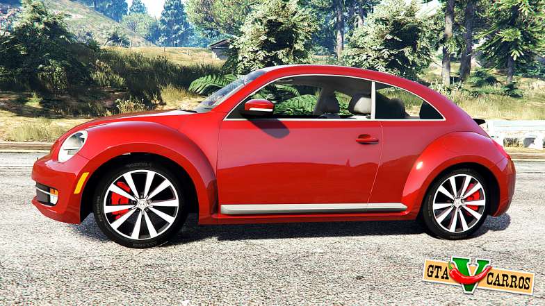 Volkswagen Beetle Turbo 2012 [replace] for GTA 5 side view