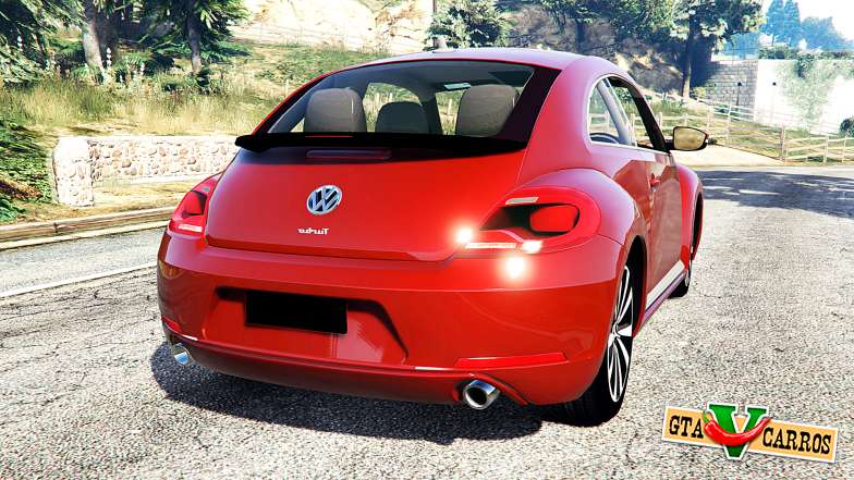Volkswagen Beetle Turbo 2012 [replace] for GTA 5 back view