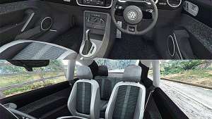 Volkswagen Beetle Turbo 2012 [replace] for GTA 5 interior view
