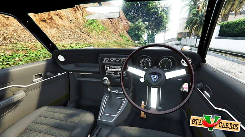 Mazda RX-3 1973 [add-on] for GTA 5 steering wheel view
