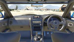 Nissan Skyline GT-R V-Spec R34 for GTA 5 interior view