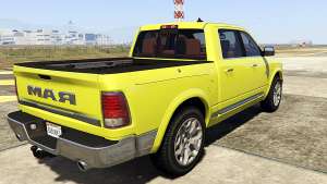 Dodge Ram Limited 2016 for GTA 5 back view