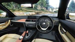 BMW 335i GT (F34) [add-on] for GTA 5 steering wheel view