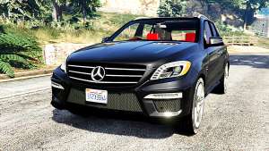 Mercedes-Benz ML63 AMG (W166) 2015 [replace] for GTA 5 front view