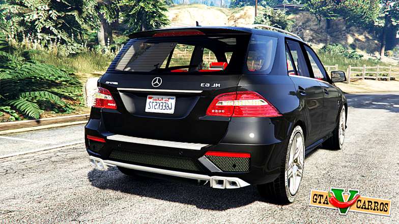 Mercedes-Benz ML63 AMG (W166) 2015 [replace] for GTA 5 back view