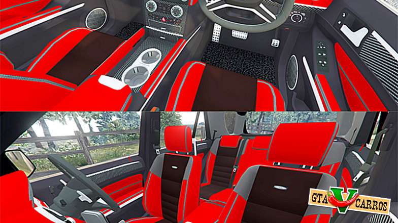 Mercedes-Benz ML63 AMG (W166) 2015 [replace] for GTA 5 interior view