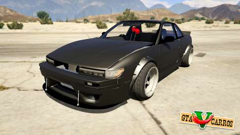 Nissan Silvia S13 6666 Rocket Bunny 1.7 for GTA 5 front view