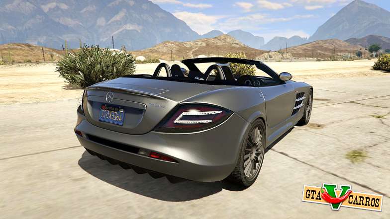Mercedes-Benz SLR 722s Roadster &amp; Mansory for GTA 5 back view