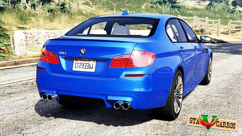 BMW M5 (F10) 2012 [replace] for GTA 5 back view