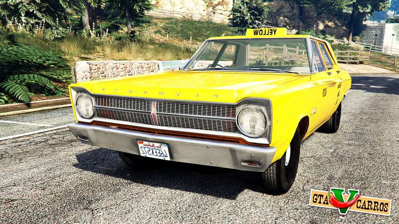 Plymouth Belvedere 1965 Taxi [replace] for GTA 5 front view