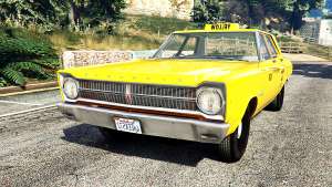 Plymouth Belvedere 1965 Taxi [replace] for GTA 5 front view