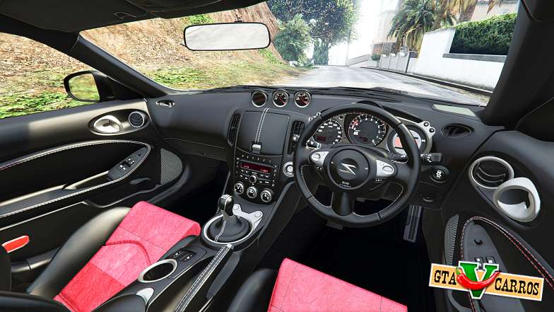 Nissan 370Z Nismo Z34 2016 [add-on] for GTA 5 steering wheel view