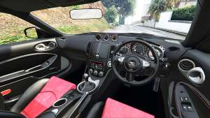 Nissan 370Z Nismo Z34 2016 [add-on] for GTA 5 steering wheel view